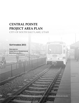 Central Pointe Project Area Plan City of South Salt Lake, Utah