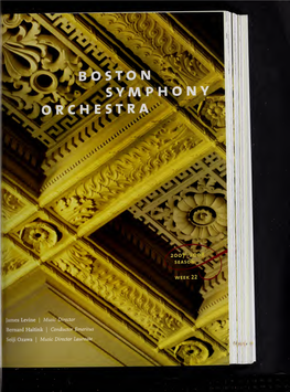 Boston Symphony Orchestra Concert Programs, Season 127, 2007-2008, Subscription, Volume 02