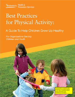 Best Practices for Physical Activity