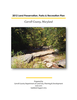 2012 Land Preservation, Parks & Recreation Plan