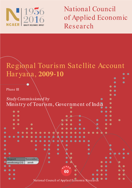 Regional Tourism Satellite Account Haryana, 2009-10