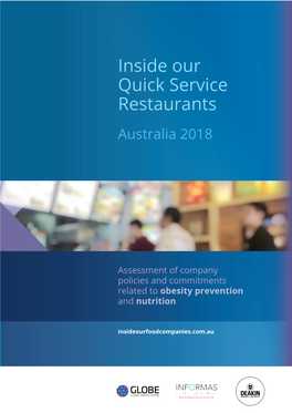 Inside Our Quick Service Restaurants Australia 2018