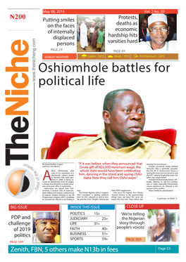 Oshiomhole Battles for Political Life