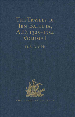 The Travels of Ibn Battuta, A. D. 1325-1354