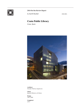 Ceuta Public Library Ceuta, Spain