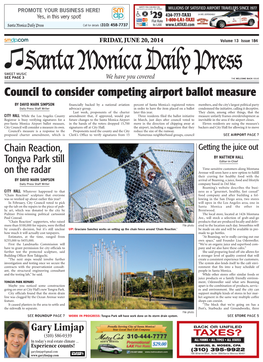 Council to Consider Competing Airport Ballot Measure