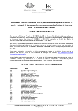 Lista Candidatos Admitidos DRH-TS-90-2010