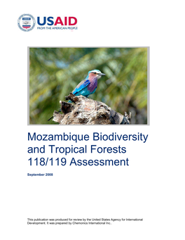 Mozambique Biodiversity and Tropical Forests 118/119 Assessment