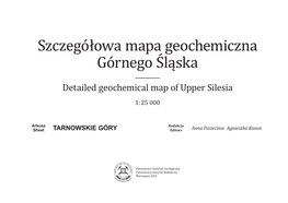 Szczegółowa Mapa Geochemiczna Górnego Śląska