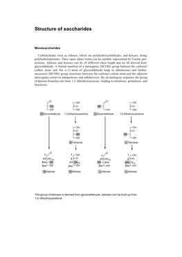 Structure of Saccharides