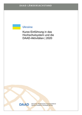 Ukraine DAAD Ländersachstand