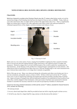 Notes on Bells, Bell Hanging, Bell Ringing and Bell Restoration