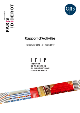 Rapport D'activités