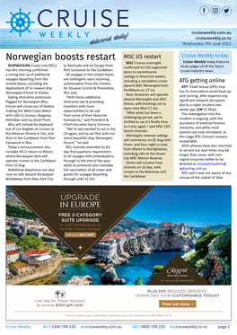 Norwegian Boosts Restart