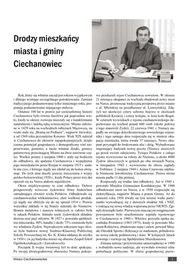 Drodzy Mieszkańcy Miasta I Gminy Ciechanowiec