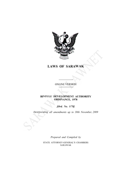 Bintulu Development Authority Ordinance, 1978