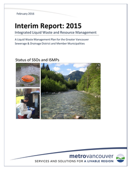 Interim Report: 2015 Integrated Liquid Waste and Resource Management