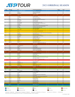 ATP Calendar