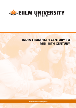 India from 16Th Century to Mid-18Th Century
