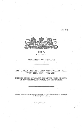 The Great Midland and West Coast Railway Bill 1897