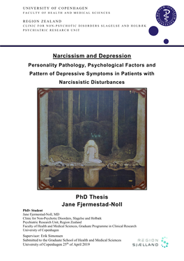 Narcissism and Depression Personality Pathology, Psychological Factors and Pattern of Depressive Symptoms in Patients with Narcissistic Disturbances