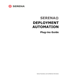 Deployment Automation Plug-Ins Guide