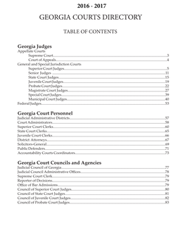 Georgia Courts Directory