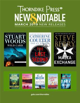 March 2019 New Releases