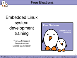 Embedded Linux System Development Training