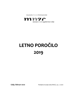 Letno Poročilo 2019