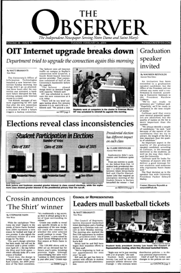 OIT Internet Upgrade Breaks Down Elections Reveal Class