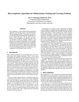 Bin-Completion Algorithms for Multicontainer Packing and Covering Problems