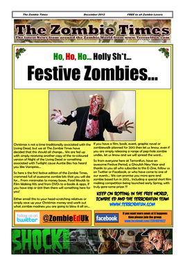 December 2012 FREE to All Zombie Lovers