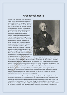 Greensnook House