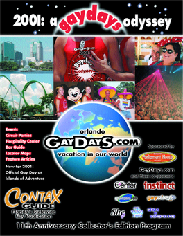 Gaydays 2001 Program