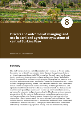 Drivers and Outcomes of Changing Land Use in Parkland Agroforestry Systems of Central Burkina Faso