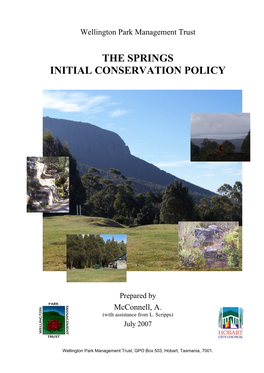 The Springs Initial Conservation Policy