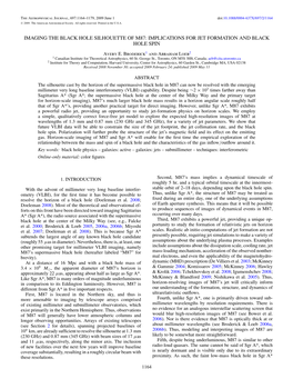 Imaging the Black Hole Silhouette of M87: Implications for Jet Formation and Black Hole Spin