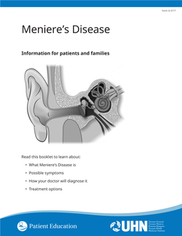 Meniere's Disease