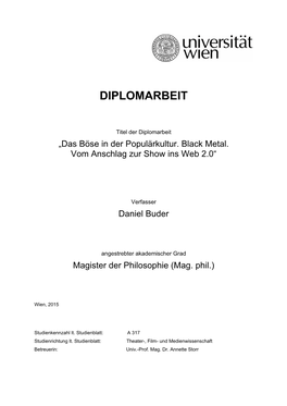 Diplomarbeit