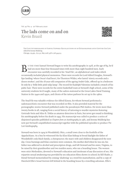 Kevin Brazil · the Lads Come on and on the Stud File · LRB 9 February