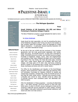 Palestine - Israel Journal of Politic…