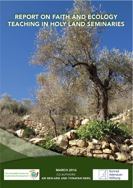 Report on Faith and Ecology Teaching in Holy Land Seminaries