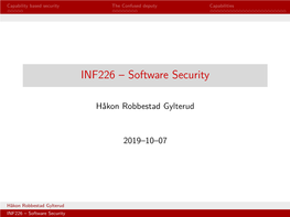 INF226 – Software Security