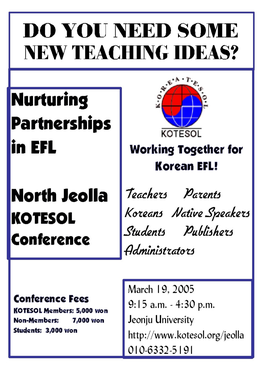 Northjeolla 2005 Conference Program Book