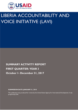 Liberia Accountability and Voice Initiative (Lavi)