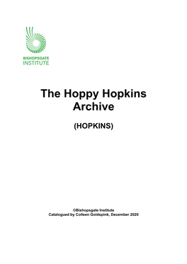 The Hoppy Hopkins Archive