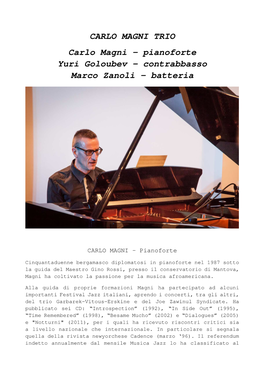 Curriculum Carlo Magni Trio 2019