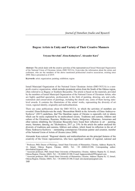 Journal of Danubian Studies and Research
