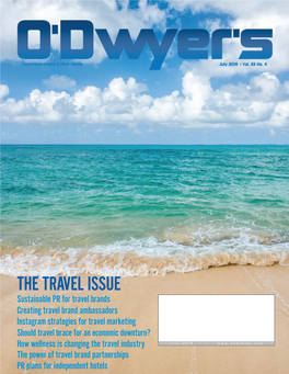O'dwyer's Jul. '19 Travel & Int'l PR Magazine